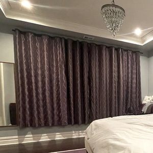 Window curtain 84-inch grommet style, set of 2 panels